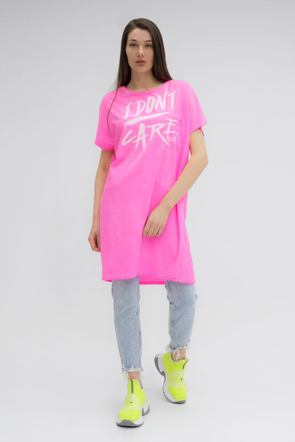 PEMBE NEON TUNİK 5480