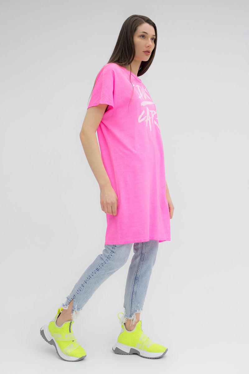 PEMBE NEON TUNİK 5480