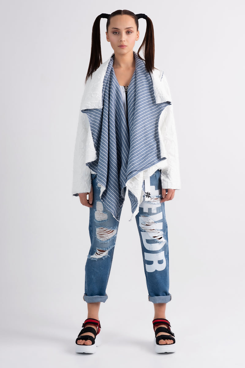 EKRU INDIGO CEKET 7050