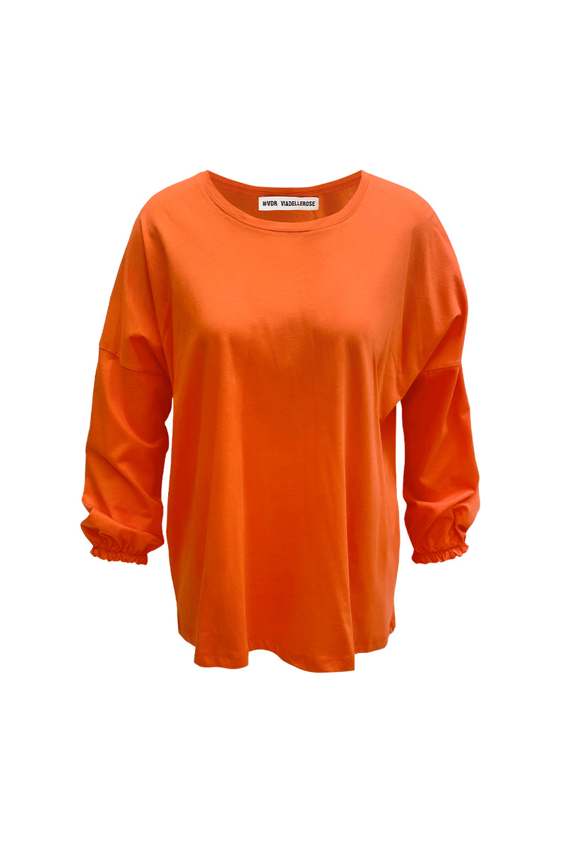 TURUNCU UZUN T-SHIRT 7106