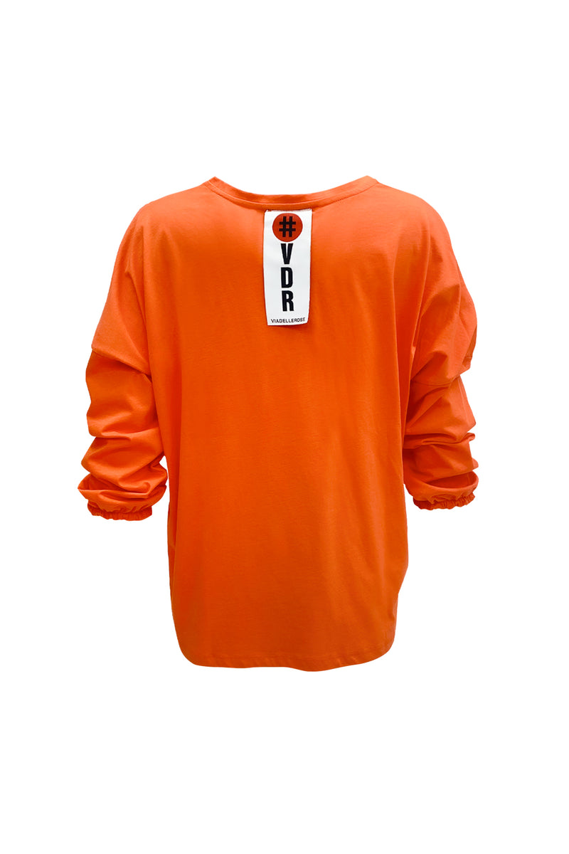 TURUNCU UZUN T-SHIRT 7106