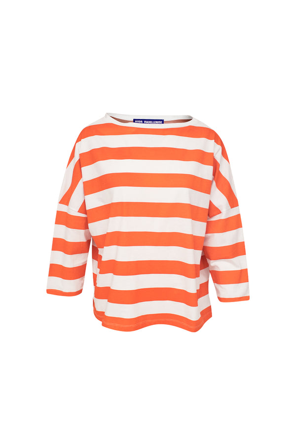 BEYAZ TURUNCU UZUN T-SHIRT 7173