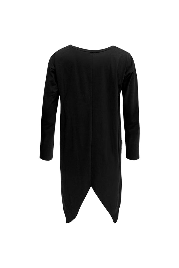 SİYAH UZUN T-SHIRT 7180