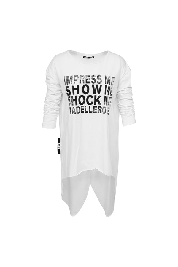 BEYAZ UZUN T-SHIRT 7180