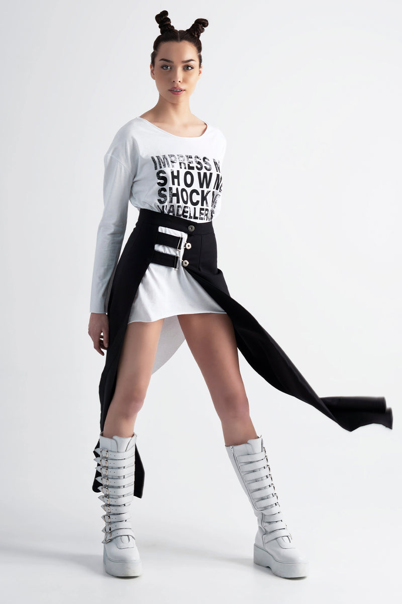 BEYAZ UZUN T-SHIRT 7180
