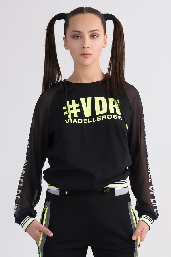 SİYAH SWEATSHIRT 7191