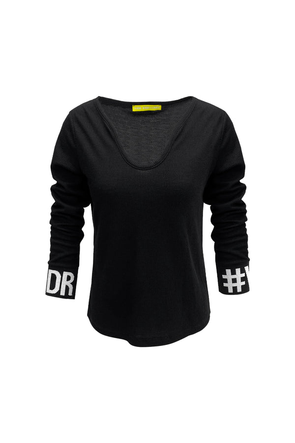 SİYAH UZUN T-SHIRT 7286