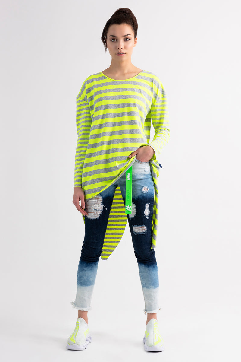 SARI NEON UZUN T-SHIRT 7359