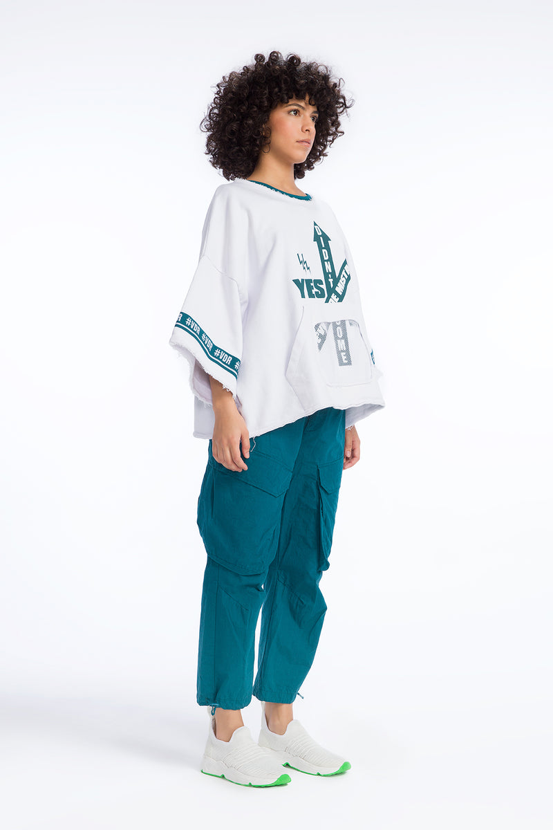 BEYAZ SWEATSHIRT 9107