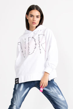 BEYAZ SWEATSHIRT 9218