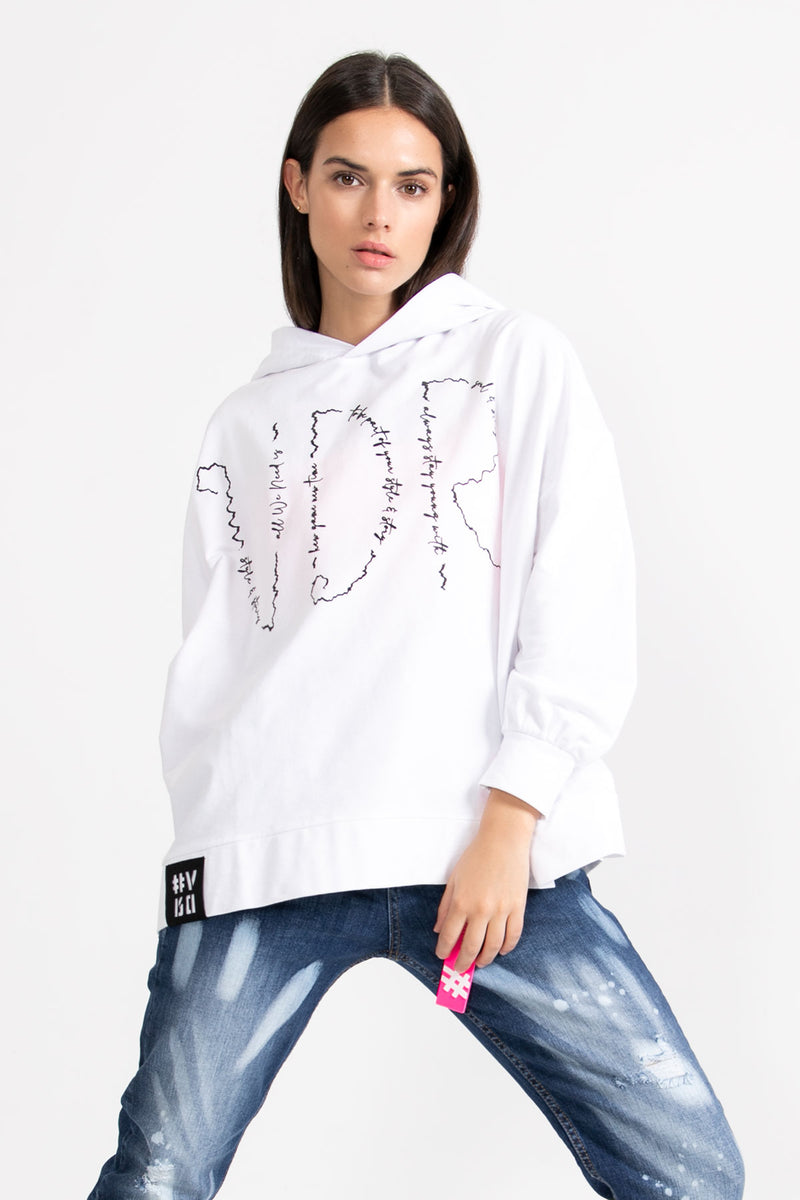 BEYAZ SWEATSHIRT 9218