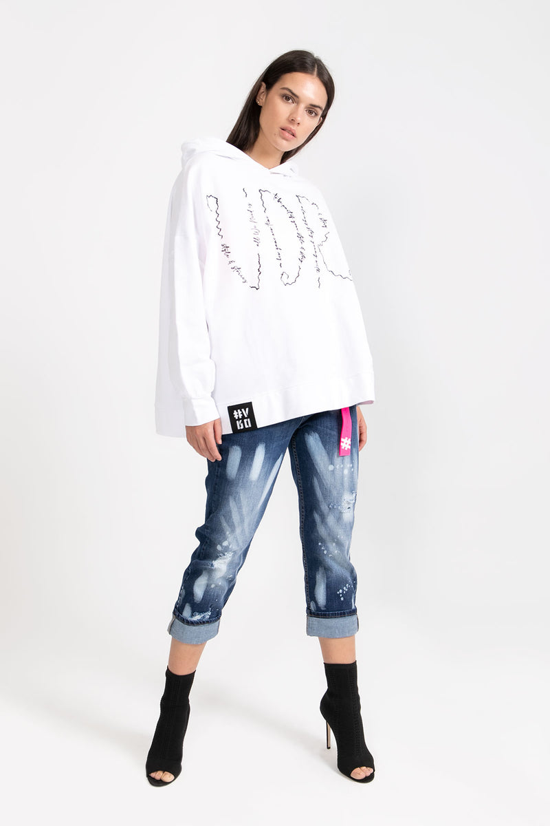 BEYAZ SWEATSHIRT 9218