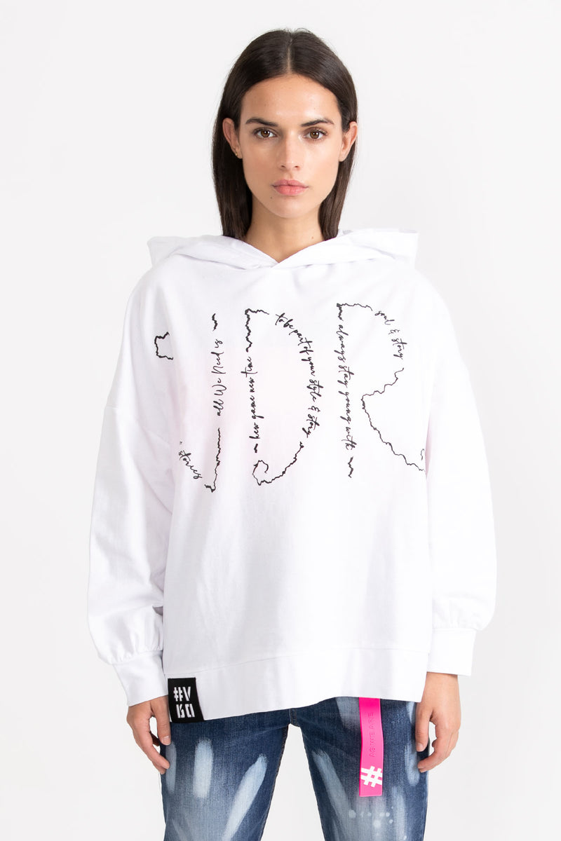 BEYAZ SWEATSHIRT 9218