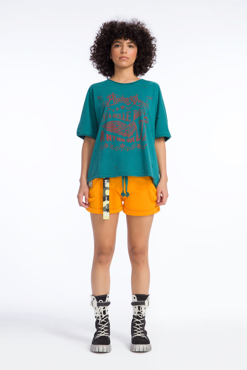 KOYU YEŞİL T-SHIRT 9339