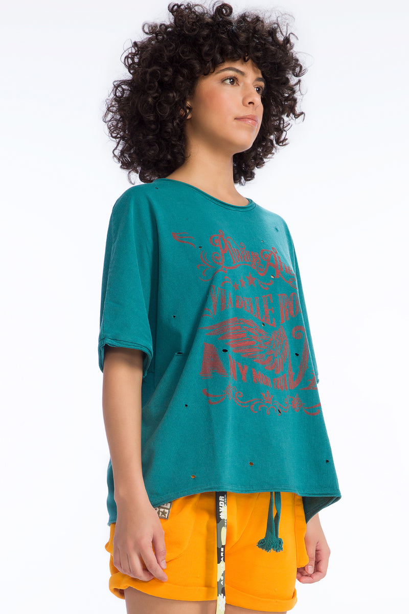 KOYU YEŞİL T-SHIRT 9339