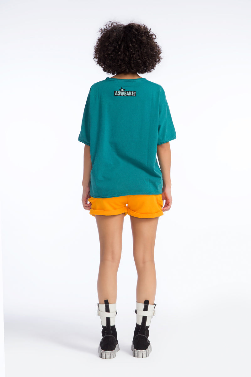 KOYU YEŞİL T-SHIRT 9339