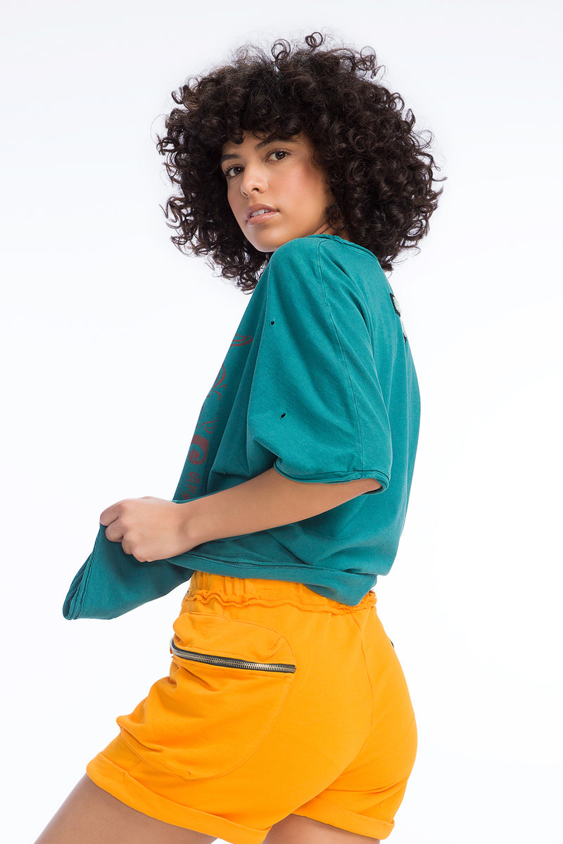 KOYU YEŞİL T-SHIRT 9339