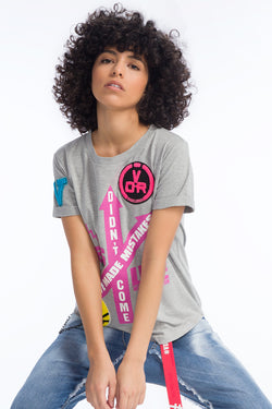 GRİ MELANJ T-SHIRT 9351