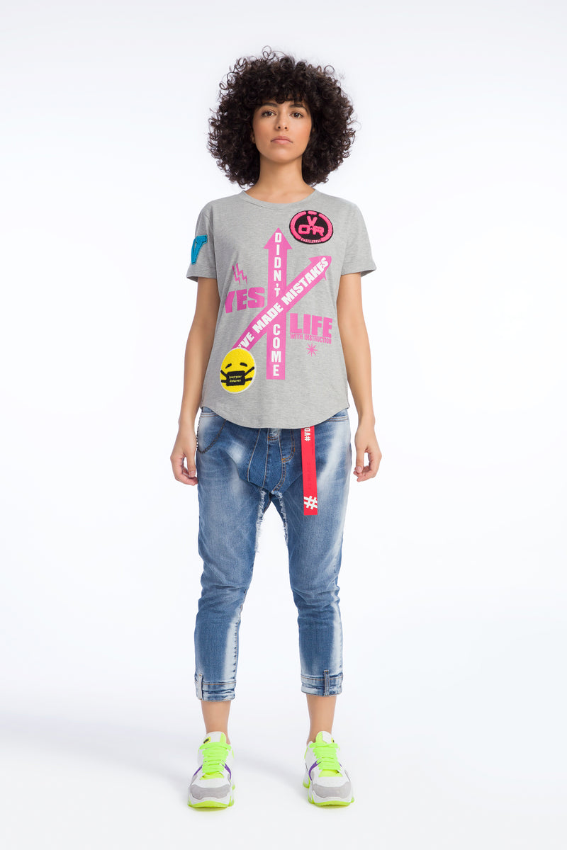 GRİ MELANJ T-SHIRT 9351