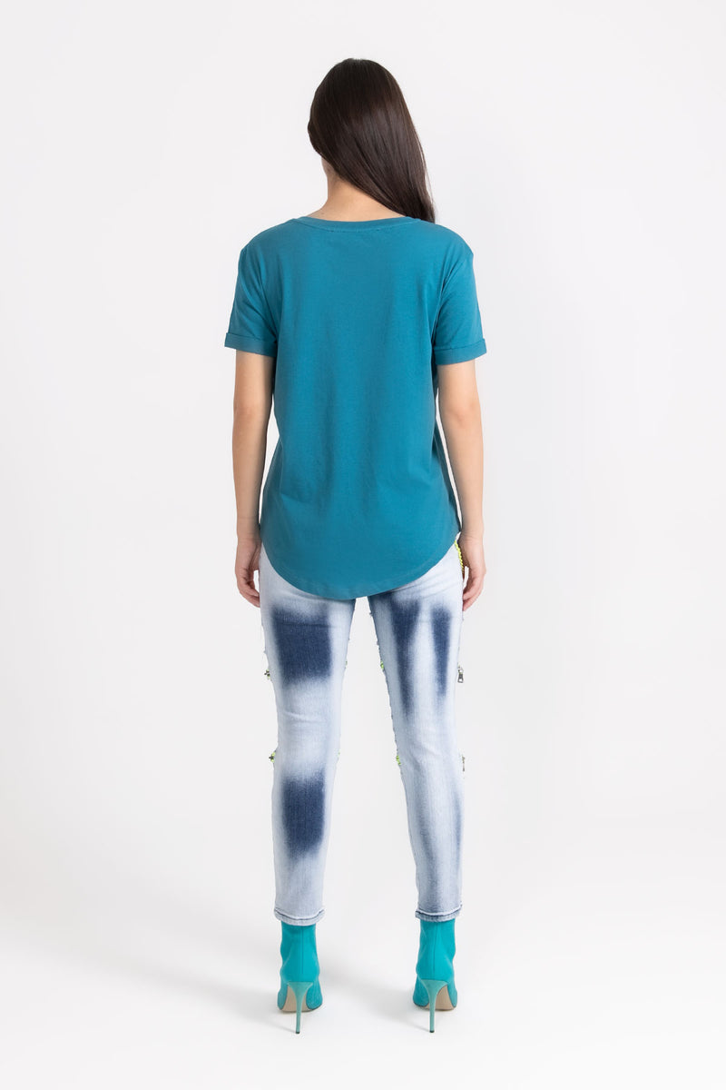 KOYU YEŞİL T-SHIRT 9505