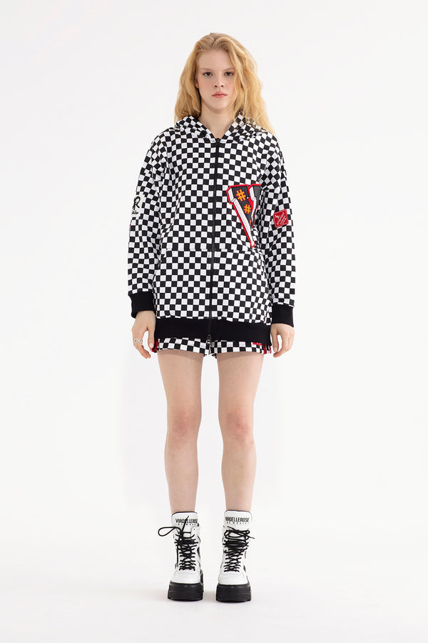 SİYAH BEYAZ SWEATSHIRT 13080