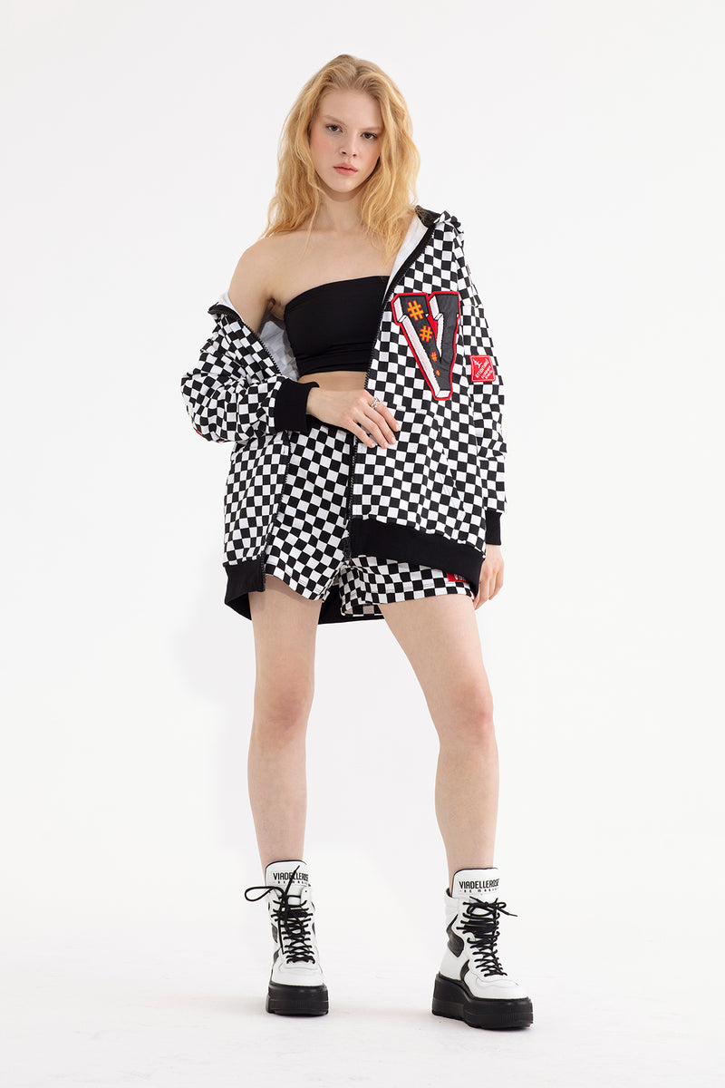 SİYAH BEYAZ SWEATSHIRT 13080