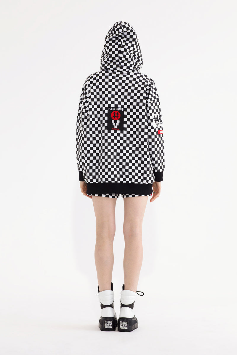SİYAH BEYAZ SWEATSHIRT 13080