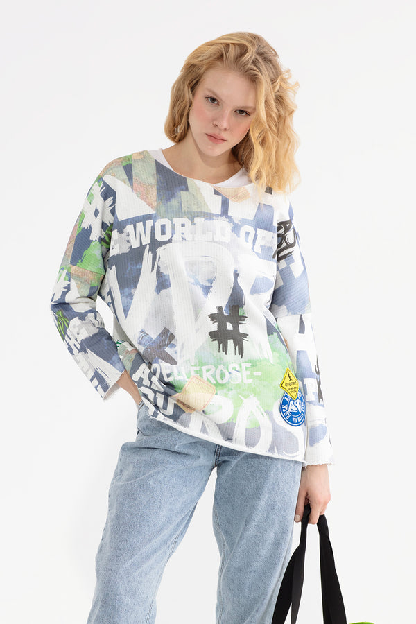 ÇOK RENKLİ SWEATSHIRT 13205
