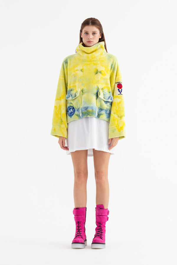 SARI MAVİ SWEATSHIRT 13396