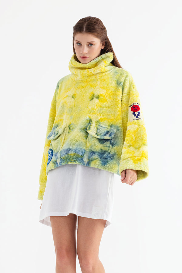 SARI MAVİ SWEATSHIRT 13396