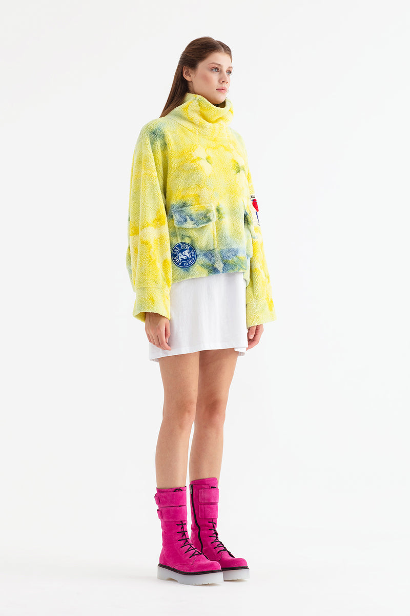 SARI MAVİ SWEATSHIRT 13396
