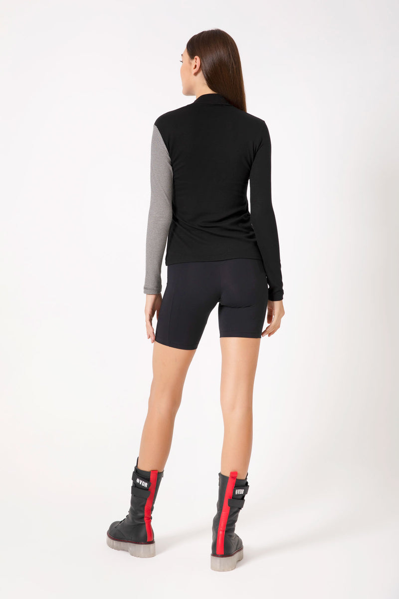 SİYAH UZUN T-SHIRT 4295