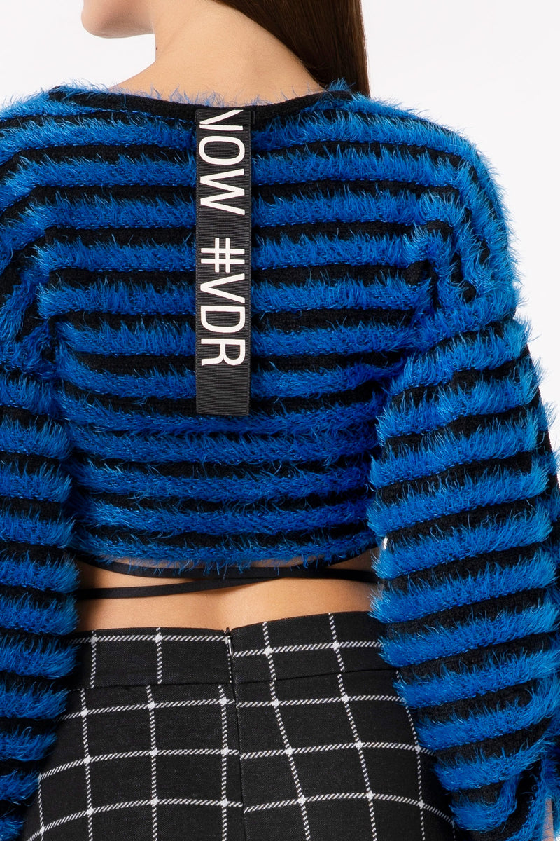 SİYAH SAKS MAVİSİ SWEATSHIRT 4306