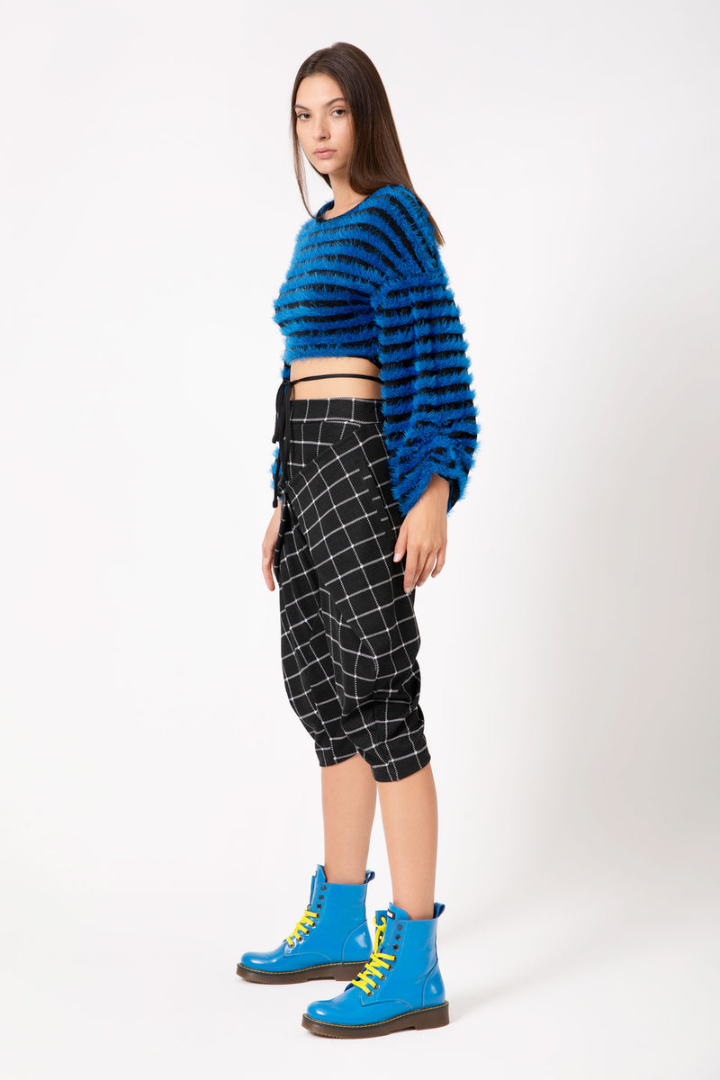 SİYAH SAKS MAVİSİ SWEATSHIRT 4306