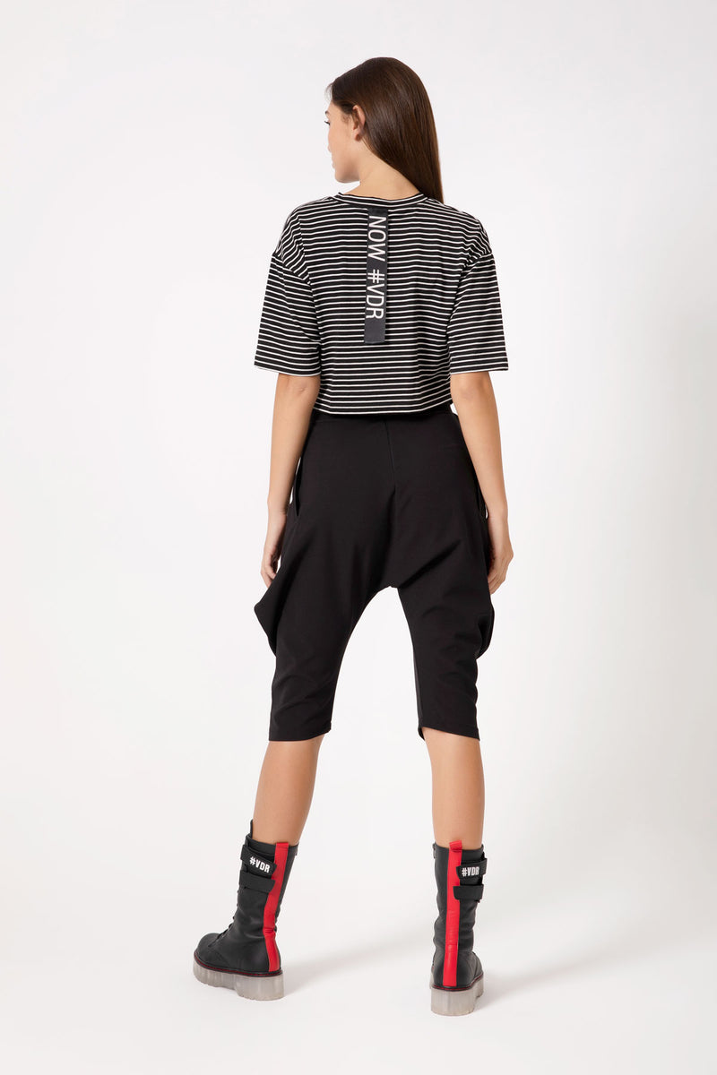 SİYAH KREM T-SHIRT 4489