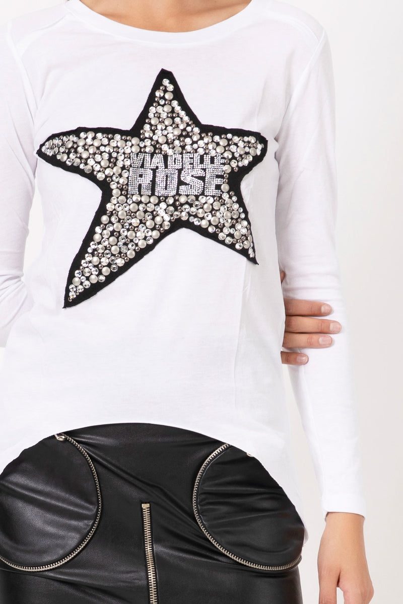 BEYAZ UZUN T-SHIRT 4513