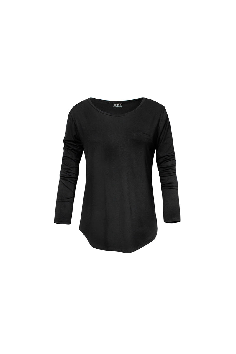 SİYAH UZUN T-SHIRT 4558