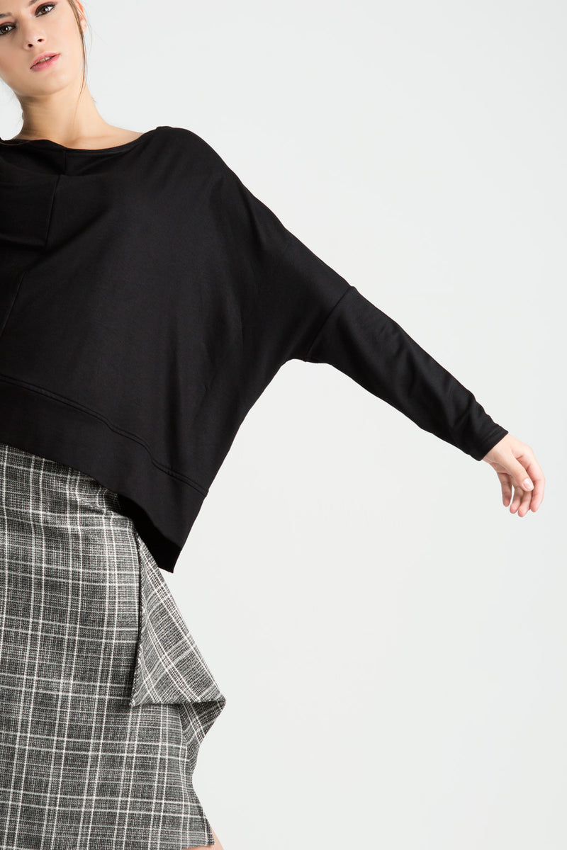 SİYAH SWEATSHIRT 6052