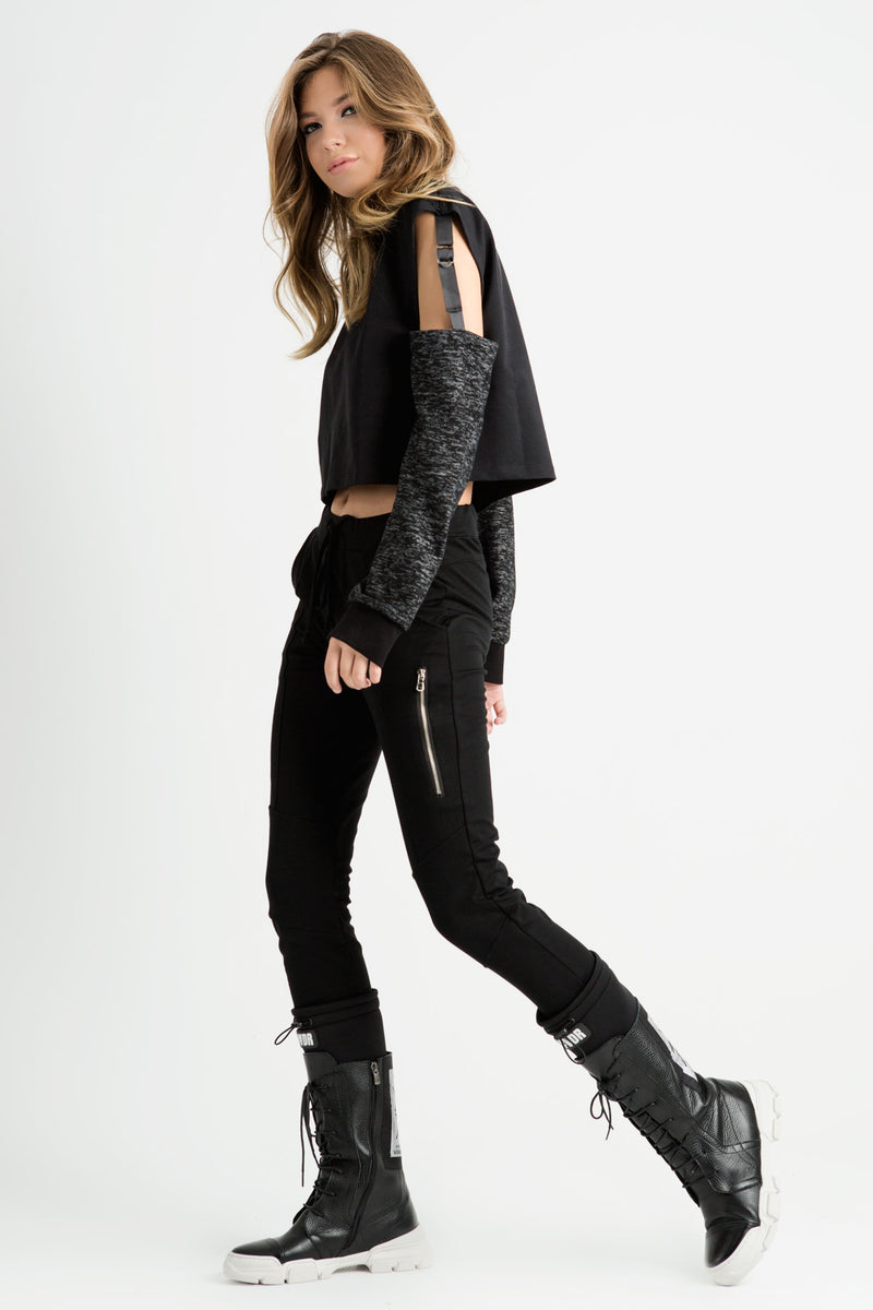 SİYAH SWEATSHIRT 6178