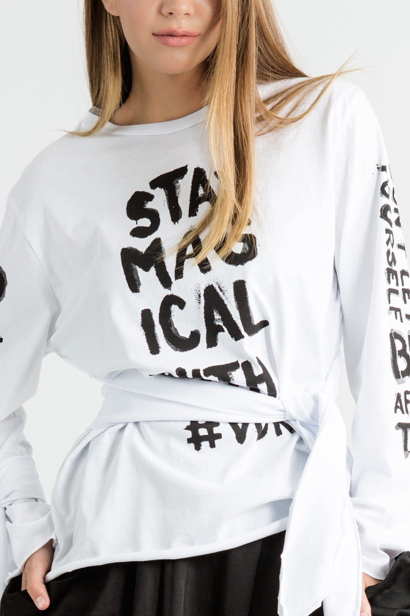 BEYAZ UZUN T-SHIRT 6183