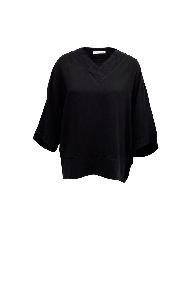 SİYAH BLUZ 6255
