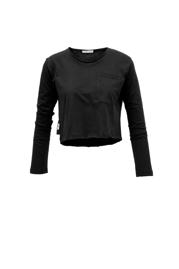 SİYAH UZUN T-SHIRT 6260