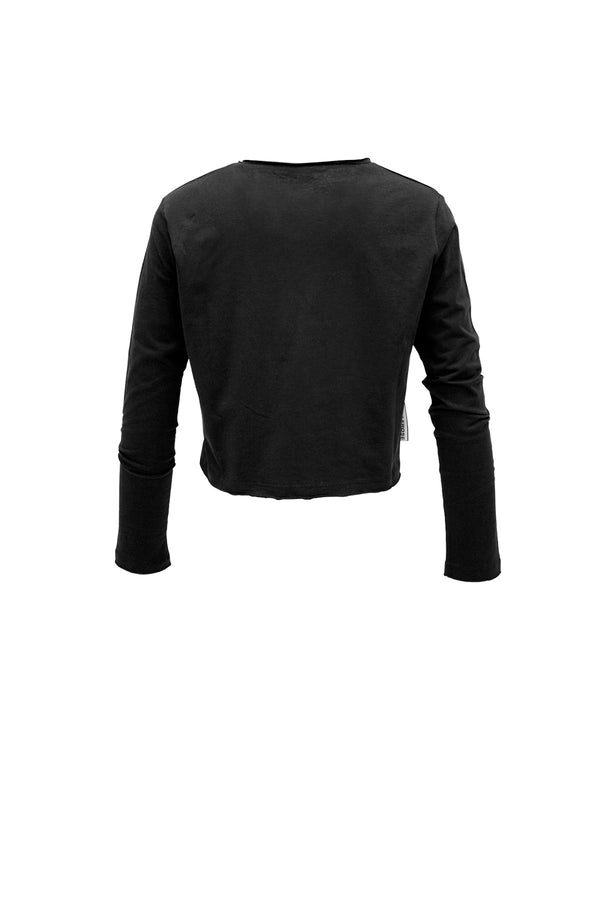 SİYAH UZUN T-SHIRT 6260