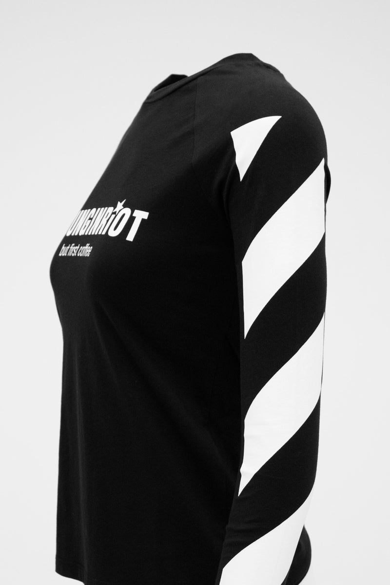 SİYAH UZUN T-SHIRT 6281