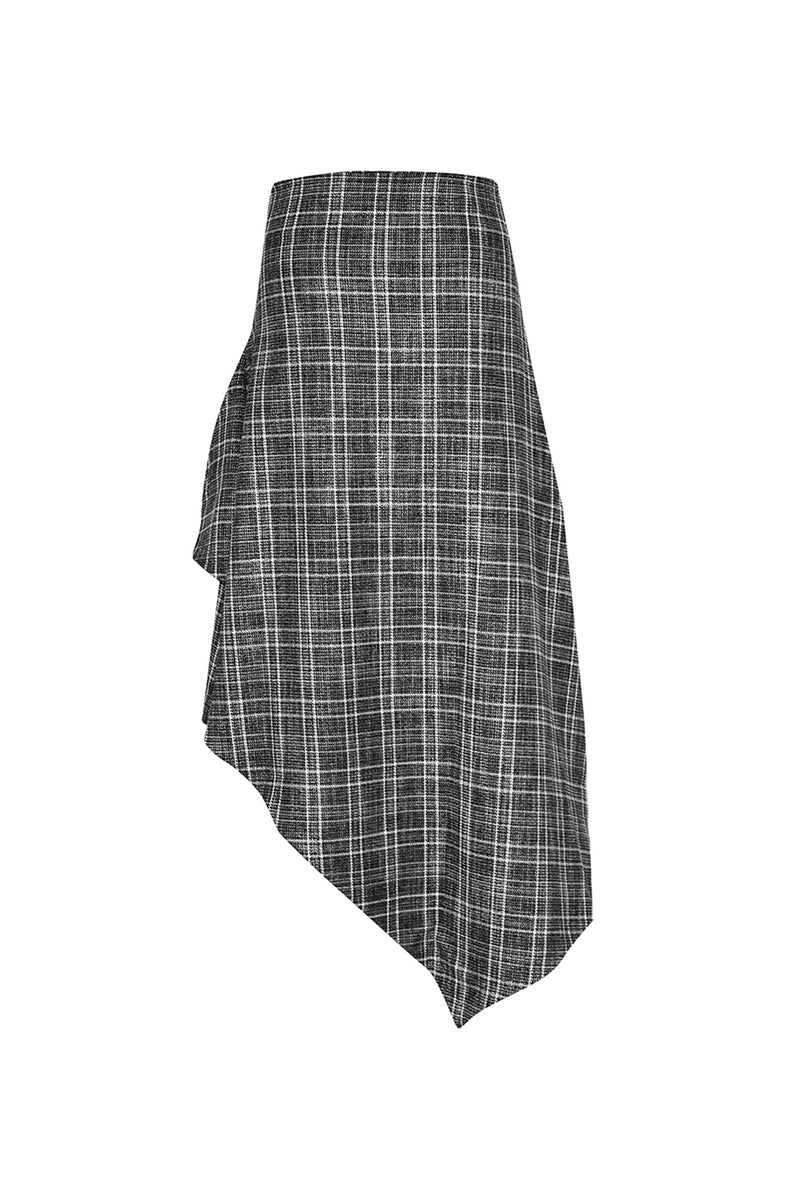 SİYAH BEYAZ ETEK 6329