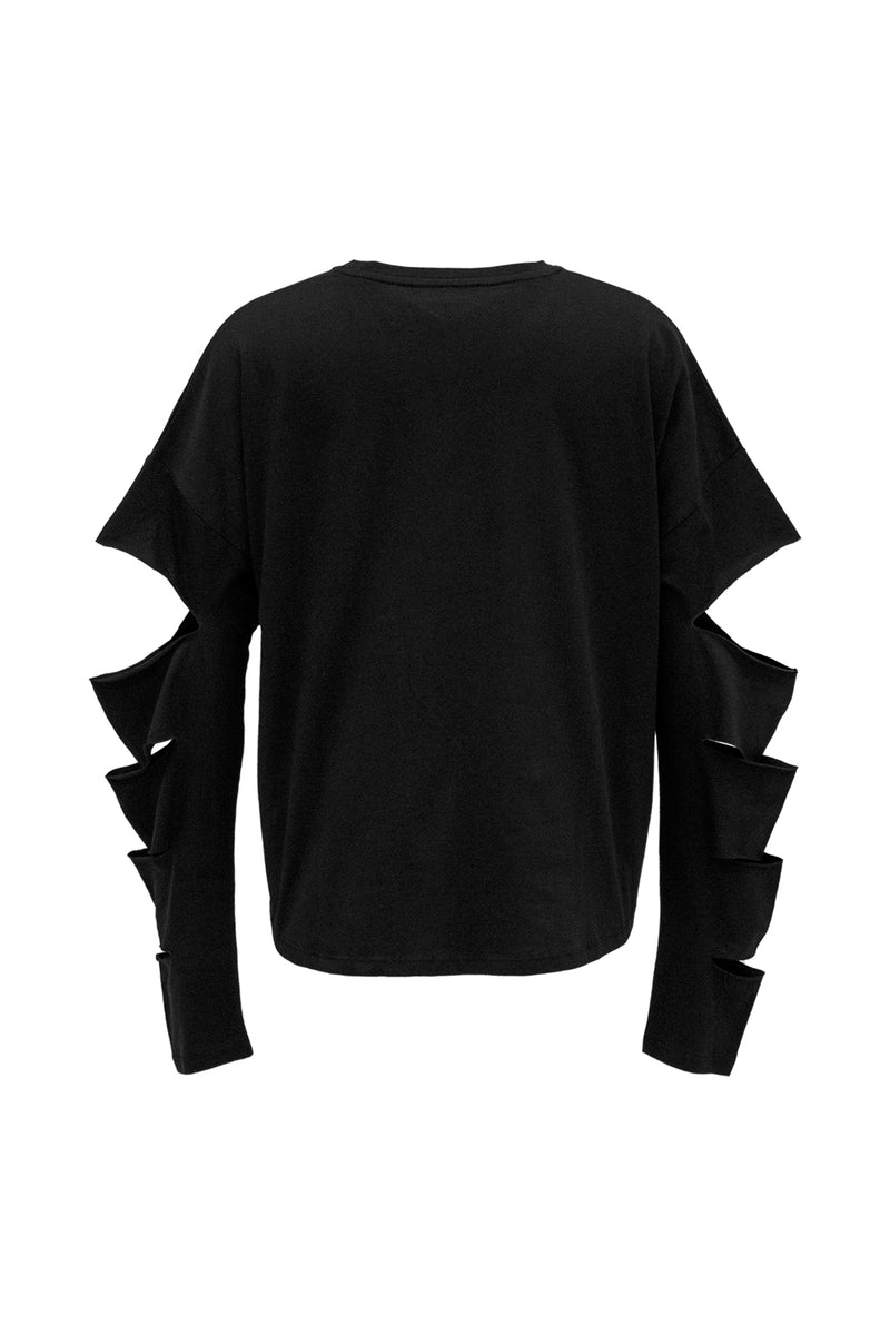 SİYAH UZUN T-SHIRT 6332