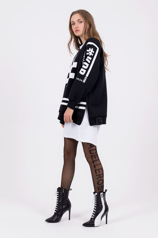 SİYAH SWEATSHIRT 8038