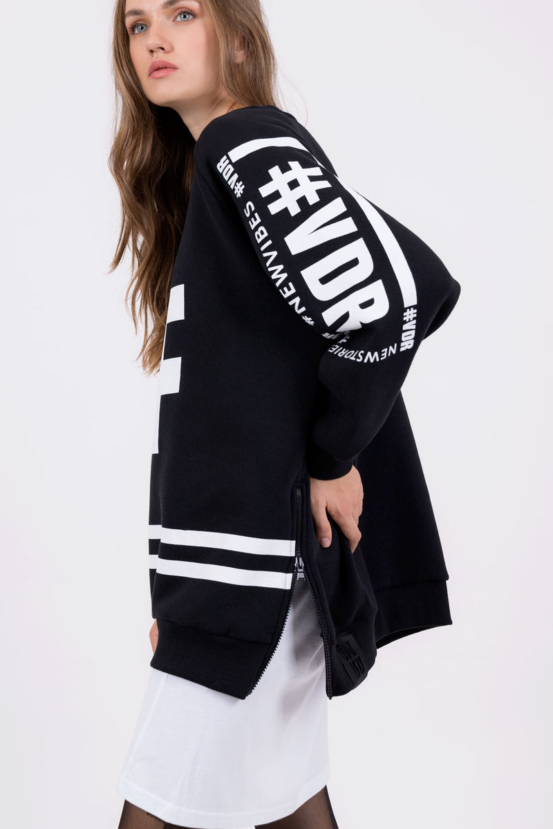 SİYAH SWEATSHIRT 8038