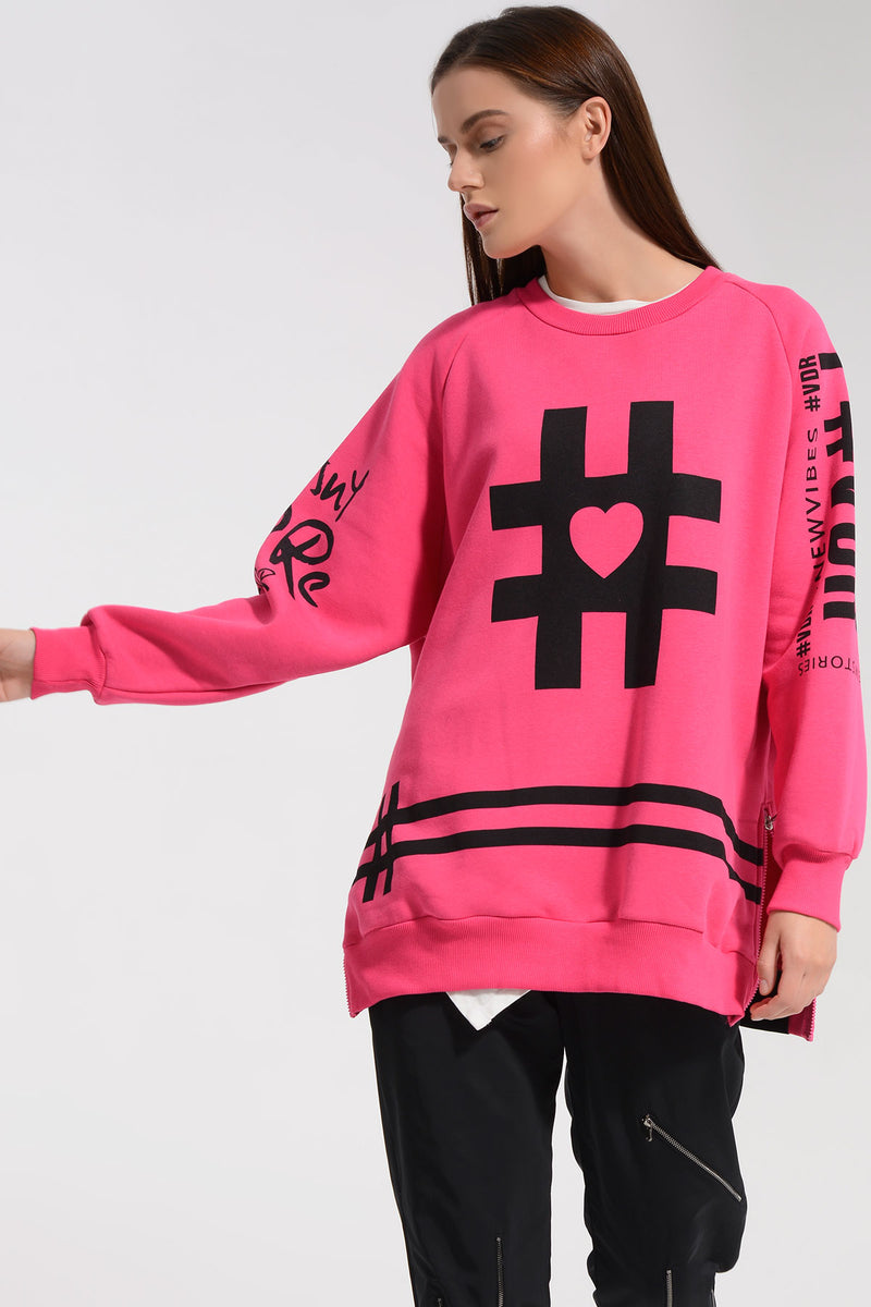 PEMBE SWEATSHIRT 8038