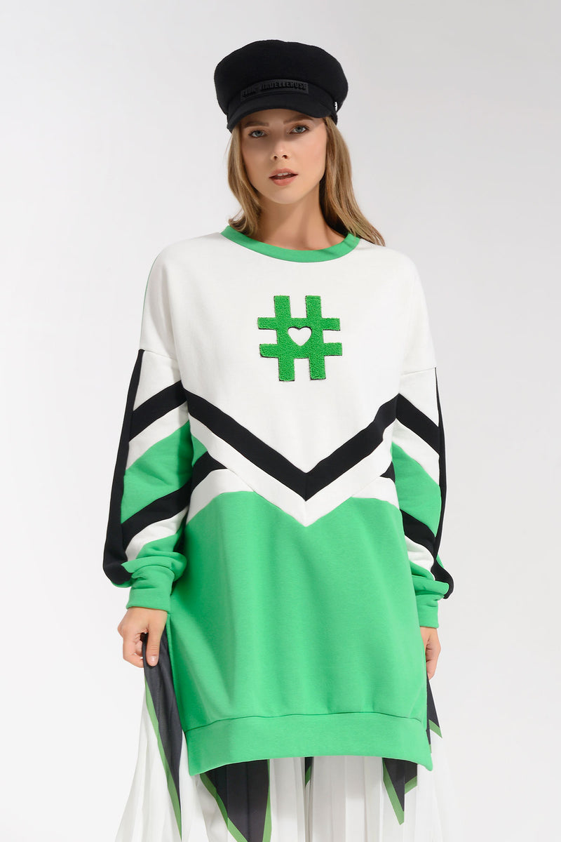 YEŞİL SWEATSHIRT 8047